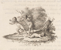 KG 01242
<br/>
Vignetten en initialen uit "Poësies diverses" door Frederik de Grote (30 bladen)
<br/>
<em>Schmidt, Georg Friedrich (1712-1775)</em>